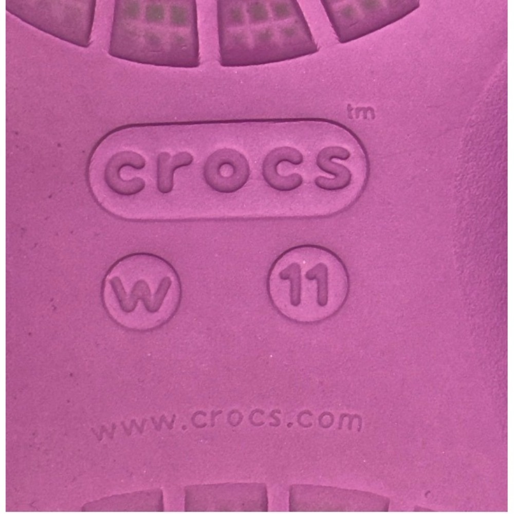 Crocs Lined Clog Slides Womens Pink Faux Fur Cozy Comfort Size 11 - Picture 5 of 5